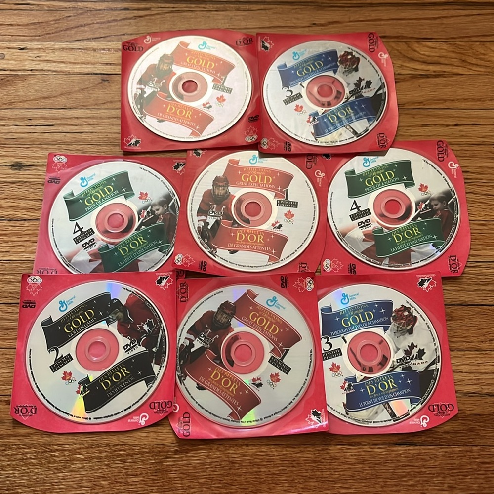 General Mills Reflections Of Olympic DVD Video / 2002 / Lot Of 8